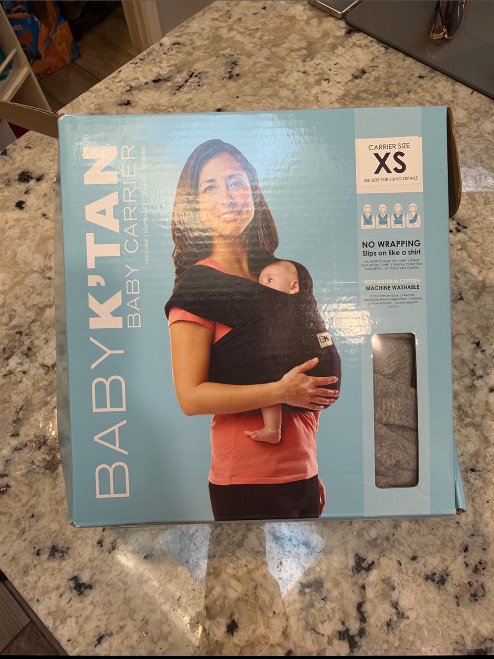 Baby K'tan  XS in gray – Easy Slip-On Wrap
